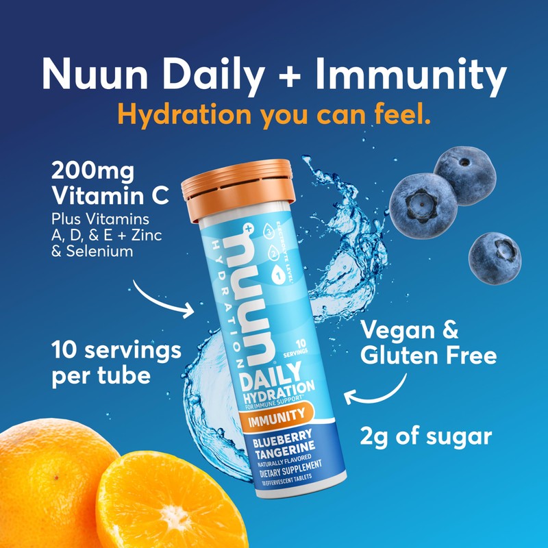 Nuun Immunity Electrolyte Tablets with Vitamin D, C, E, &