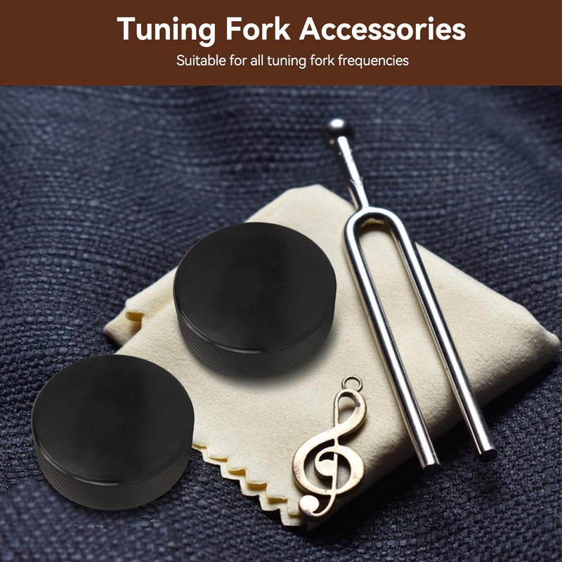 Tuning Fork Healing Activator, Minimal Noise Sustained Tone Accessory Rubber