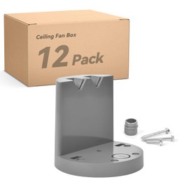 Togalonn Ceiling Fan Box, PVC, 12 Cubic Inch, UL Listed, 12 Pack