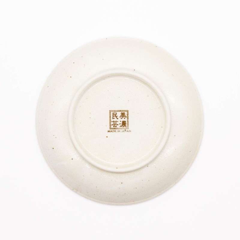 Ichikyu Mino Ware Plate, Diameter Approx. 5.1 inches (13 cm),