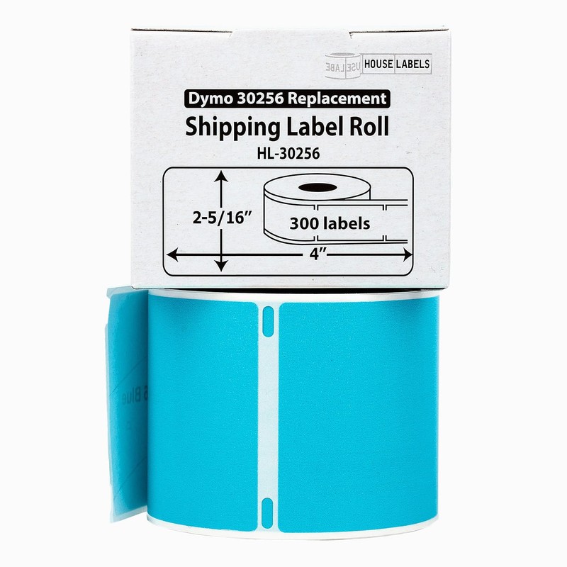 HOUSELABELS Compatible DYMO 30256 Blue Shipping Labels (2-5/16" x 4"),