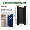 AnvFlik 8inch Black Double Action Spring Hinges, Self Closing Door