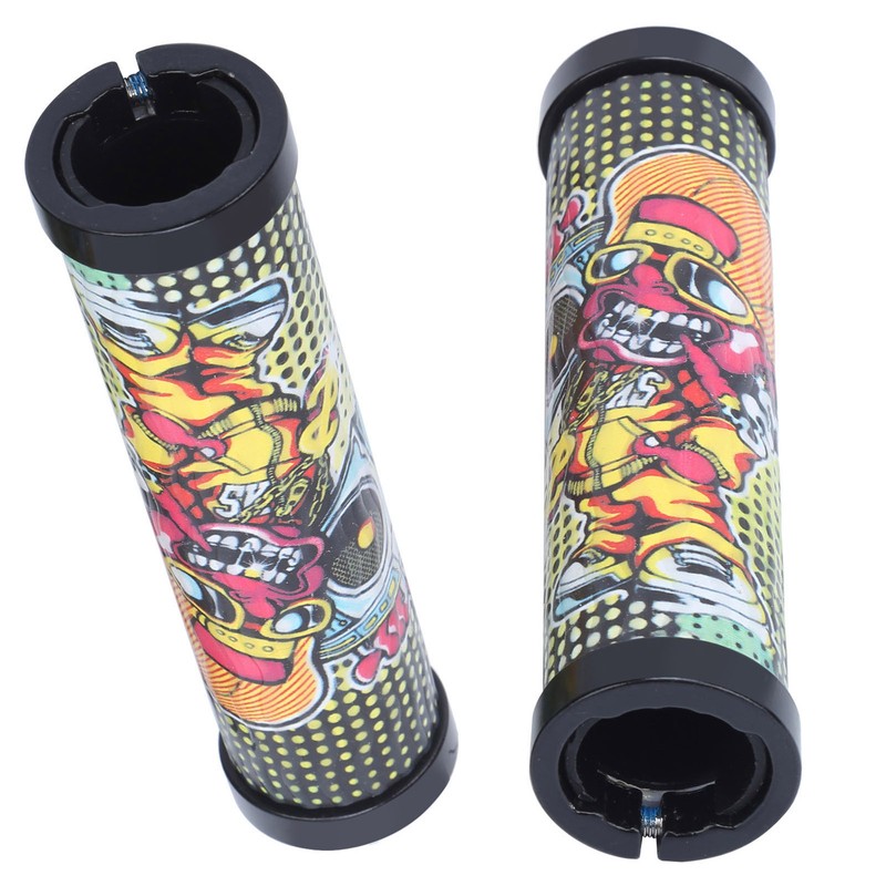 Handlebar Grips Fashionable Pattern Comfortable Cycling Equipment for Mountain BikesF