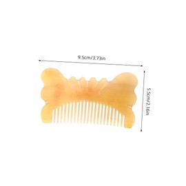 Gatuida Cleat Horn Comb: Handmade Polished Handheld Comb For Scalp Massage - Wide Tooth Hair Styling Tool For Curly Hair - Travel-friendly For Women