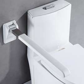 lesolar Foldable Toilet Grab Bar,Foldable Drop Down Toilet Rails with Anti-Slip Grip,90° Folding Bathroom Support Safety Rail,500lbs Capacity Bathroom Grab Bar for Elderly,Disabled & Pregnant