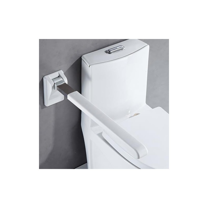 lesolar Foldable Toilet Grab Bar,Foldable Drop Down Toilet Rails with