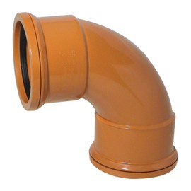 90° Bend (Double Socket) 110mm Underground Drainage Pipe Fittings Bend Trap Gulley Socket Grid Coupler