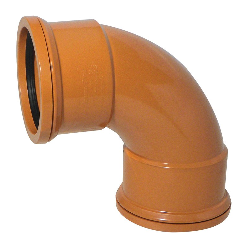 90° Bend (Double Socket) 110mm Underground Drainage Pipe Fittings Bend
