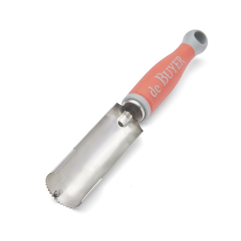 De Buyer Universal Corer with Red Handle, Silver