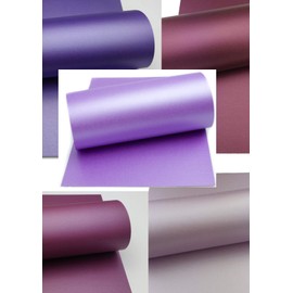 Mufira Pearlescent 300gsm Single Sided A4 Card 10 Pack - Shades of Purple