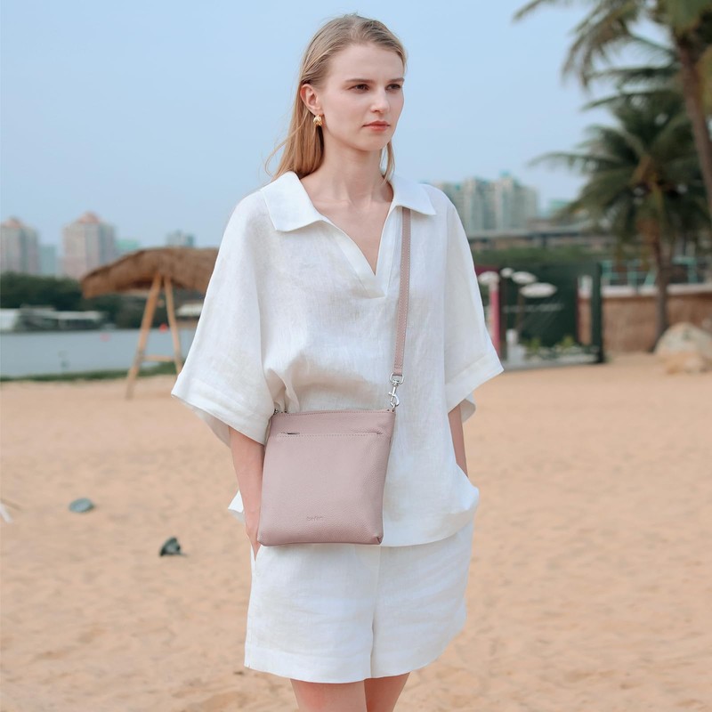 befen Genuine Leather Small Crossbody Purses for Women Travel Cross