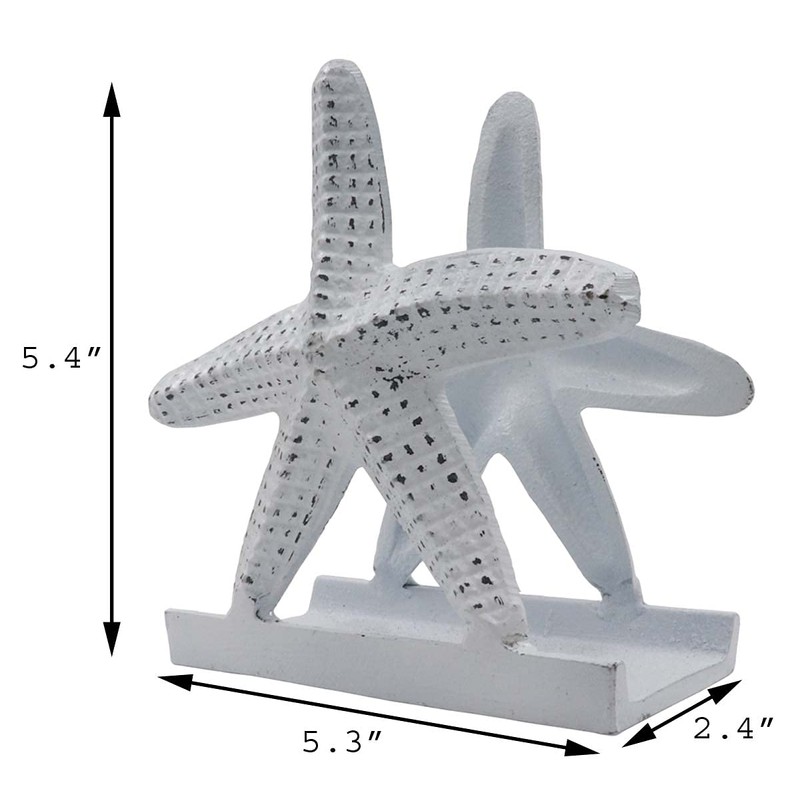 Nautical Starfish Lunch/Dinner/Metal Napkin Holder/Kitchen Napkin/Beverage Cocktail/Ocean/Coastal By The Metal