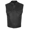 Men's SOA Motorcycle Genuine Cowhide Leather Club Style Vest with