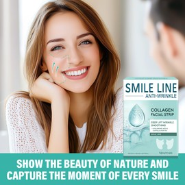 UpdateClassic Smile Line Patches, Anti-Wrinkle Face Patches to Smooth Fine Lines & Wrinkles, Moisturizing & Firming Collagen Masks- Tightening Skin, Instant Face Lift for a Beautiful Appearance, 16PCS