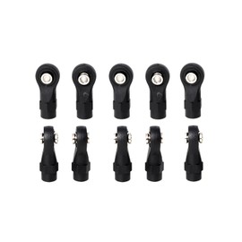 LCX Racing 1/10th RC Crawler Car Nylon Rod Ends Set 10pcs M4 Ball Joint for Traxxas TRX4 TRX6 Axial SCX10 SCX10 II SCX10 III UTB10 Capra RBX10 AXP8, Upgrades Parts Accessories (Standard Rod Ends)