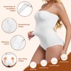 ONEW Women's Strapless Bandeau Shapewear Body Cami Bodysuit Top with