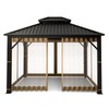 Gazebo Universal Replacement Mosquito Netting – Hugline 10' x 12'