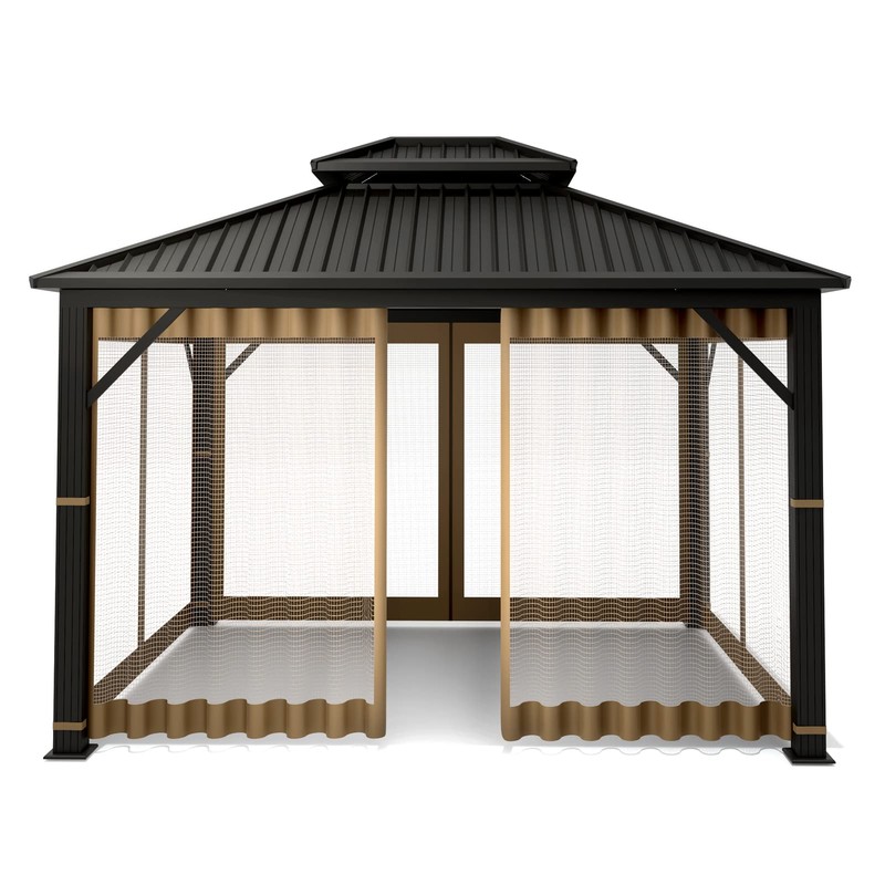 Gazebo Universal Replacement Mosquito Netting – Hugline 10' x 12'