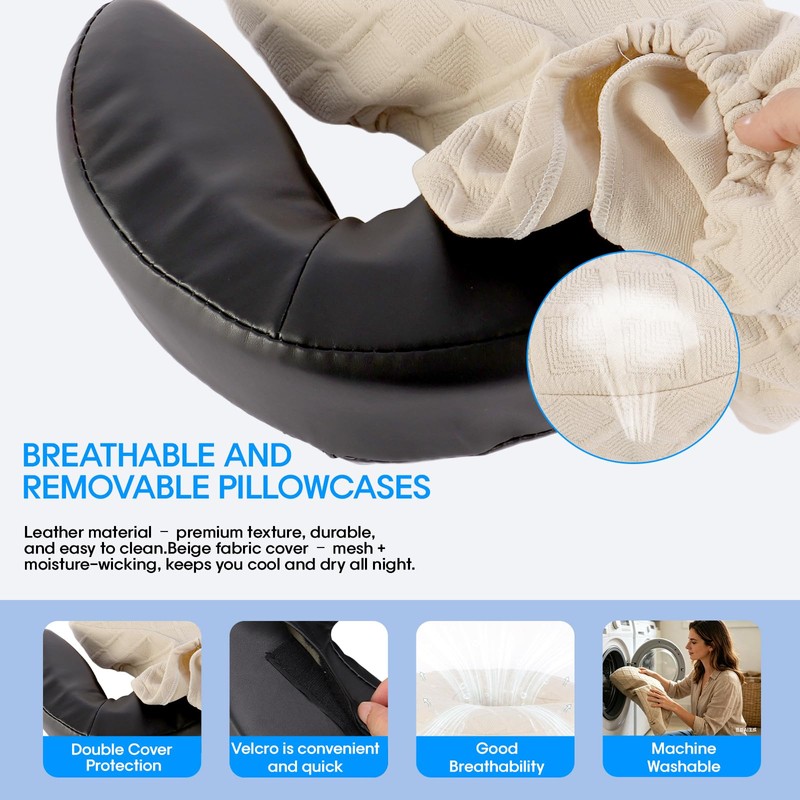 Wingle Massage Headrest for Bed at Home,Portable Bed Massage Head