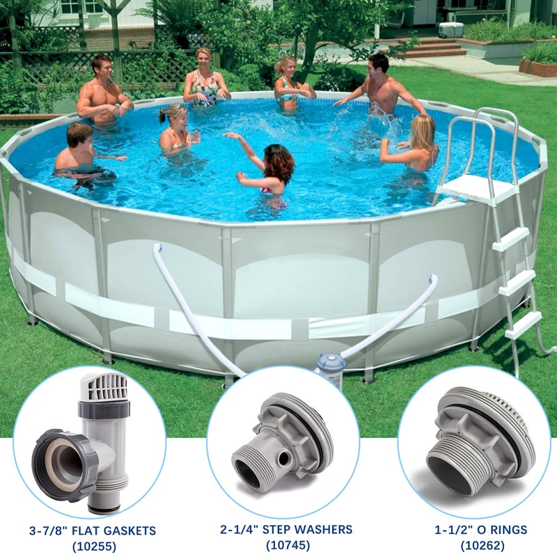 WEINIBAO Pool O-Rings Replacement Part for Intex, 6 Pieces Pool