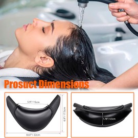 Shampoo Bowl Neck Rest for Salon, Professional Shampoo Bowl Neck Cushion, Shampoo Bowl Neck Pillow Hair Salon Washing Sink Basin Tool, Soft Silicone Design, Home & Salon