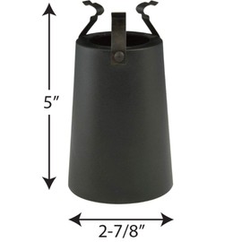 Progress Lighting P8709-31 Dark Sky Cup that Fits Over the Lamp and Used with 1-Light Medium Base Lamp Facing Down Only, Black