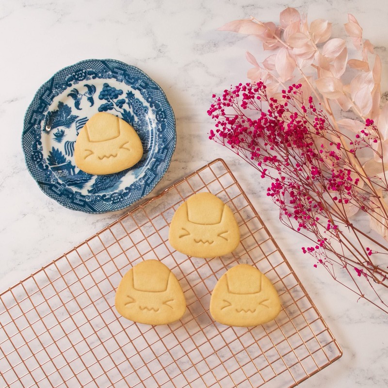 Set of 2 Onigiri Cookie Cutters (Shapes: Nervous & Happy),