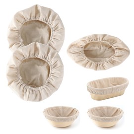 TSUOUKL Set of 3 25 mm Linen Cloth Bread Baking Baker's Linen Dough Cloth Swirl Cloth Gardening Cloth Baker's Lines for Bread, Proofing Baskets, Proofing Basket for Bread Baking, Baker's Lines for