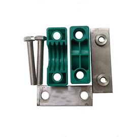 POWERTOOL Plastic Pipe Clamps, Green, 6.4mm, Pack of 2 for Oil Water Gas Pipe Line Fixing