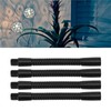 4 Pcs Gooseneck Lamp Hose, 10mm Caliber Aluminium 360 Degrees
