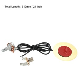 PATIKIL Guitar Pickup Transducer Self-Adhesive Pickup Transducer Amplifier for Electric Bass Guitar