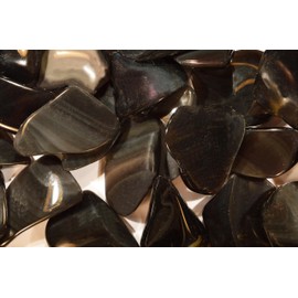 Rock Your Chakra Rainbow Obsidian 1 1/2" 1-2 Oz Tumbler Polished Wire Wrap Davis Creek Crown Chakra Healing Crystal Rock Mineral