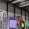 2Pack Folding Chair Storage Rack, Chair Hangers for Garage Wall,