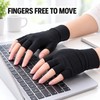 2-Pack Fingerless Compression Glove Pairs with Magnetic Dot Design, Unisex