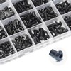 WZHUIDA 330-Piece M4 Screws Set, Black Metric Rounded Head Screws,