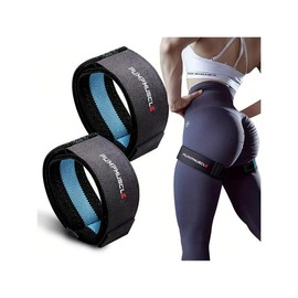 2pcs Adjustable Leg Blood Flow Restriction Bands – Enhance Muscle Growth & Strength, Ideal For Leg Workouts, Glute Exercises - Color: Blue