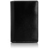 Vaselon Hearts Round Zip Matte Leather Wallet, Black/Black, black
