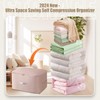 Large Ultra Space Saving Self Compression Organizer, 2024 New Portable