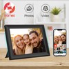 FRAMEO 32GB Digital Picture Frame with LED Light, 10.1 Inch