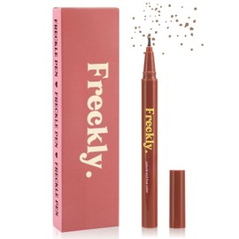 Penna 3 in 1 naturale per lentiggini, impermeabile e ad asciugatura rapida, finta penna con punta fine per un look realistico baciato dal sole (01# marrone chiaro)