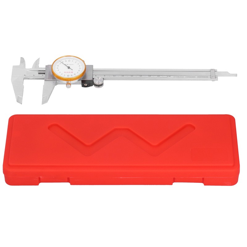Dial Caliper Vernier 0.02 Double Shock Stainless Steel Manual Measuring