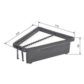 Bosch Automotive S0417 - Luftfilter Auto