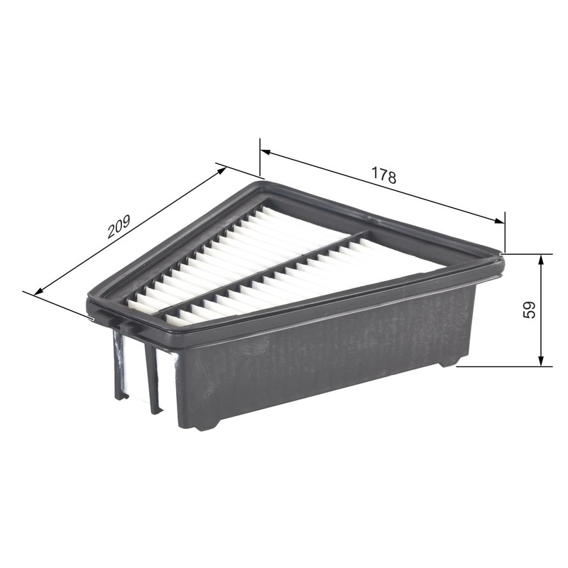 Bosch Automotive S0417 - Luftfilter Auto