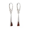 Sterling Silver and Baltic Amber French Leverback Amber Sabina Earrings