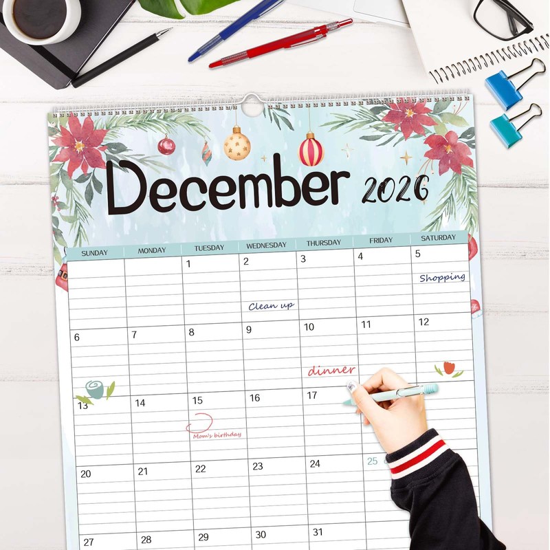 Guasslee 2026 Large Wall Calendar,20"x 30" Vertical Jumbo Hanging Wall