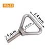 (4 Pieces) M8x35mm Triangular Lifting Eye Bolt Machine Bolt 304
