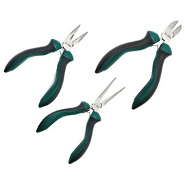 ML-Train Pliers Set of 3 - Mini Long Nose Pliers 125 mm - Side Cutters 120 mm - Long Nose Pliers 150 mm - Model Making Tool - Garden Track G Accessories