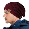 REDESS M11 Men's Long Slouch Beanie Chunky Knit Hat with
