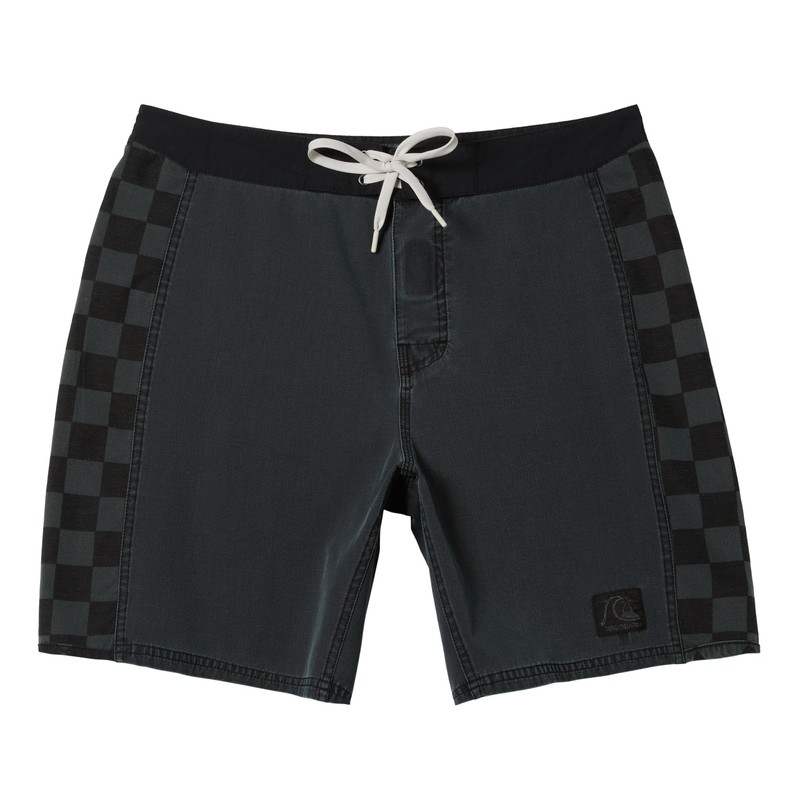 Quiksilver AQYBS03619 Men's Checkered Pattern, 4-Way Stretch Mikey Light Model