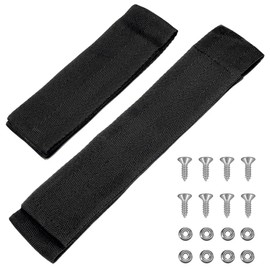 Luojiedejinbiao 12760-7 Fishing Rod Straps for Boat Deck 10 in and 6.5 in Rod Strap with Screws Universal Fit Storage Rack